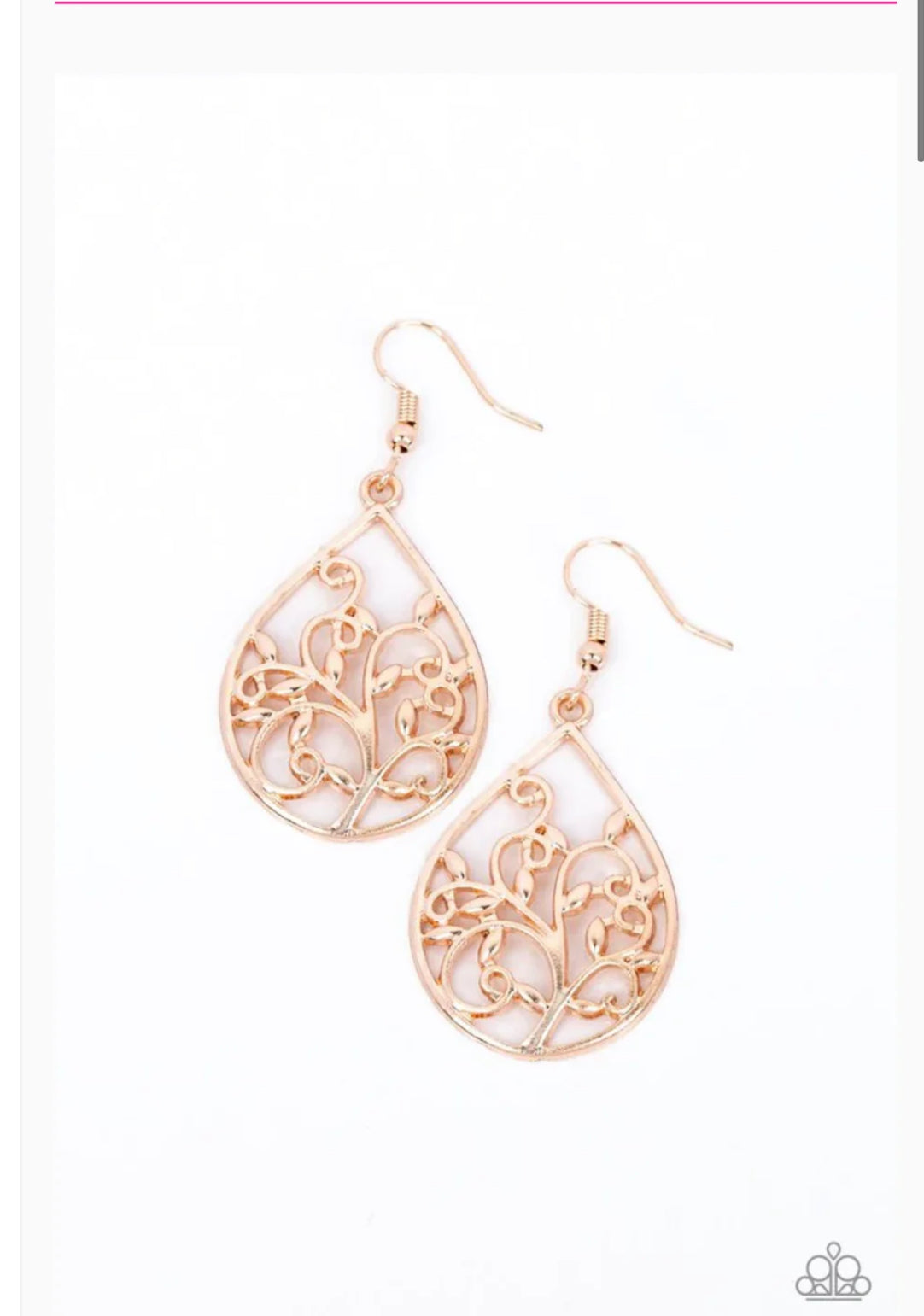 Enchanted Vines - Rose Gold Earrings book 1 GE  7